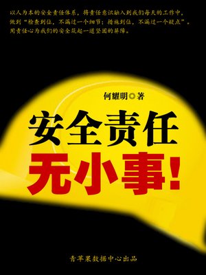 cover image of 安全责任无小事